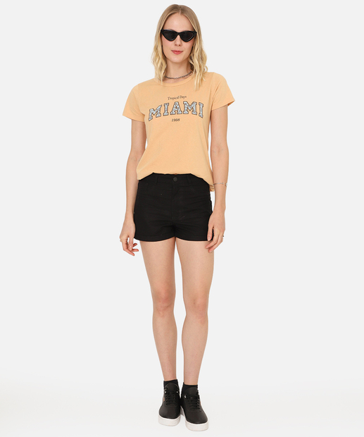 Image_Short Feminino Sarja Barra Dobrado Uber Jeans Preto