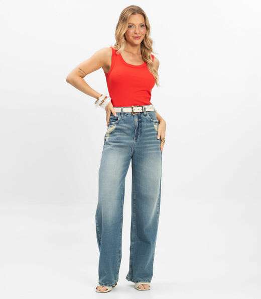 Regata em Ribana de Viscose Rovitex Laranja