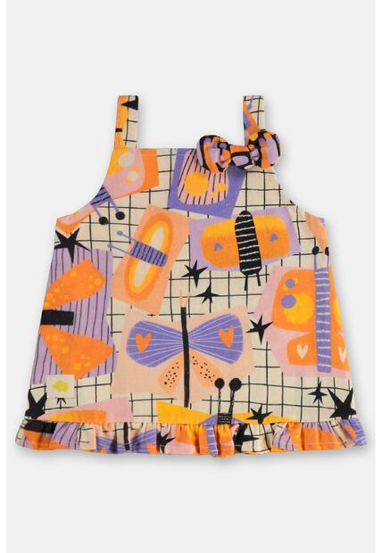 Conjunto Bebê com Bata e Calcinha Três e Já
