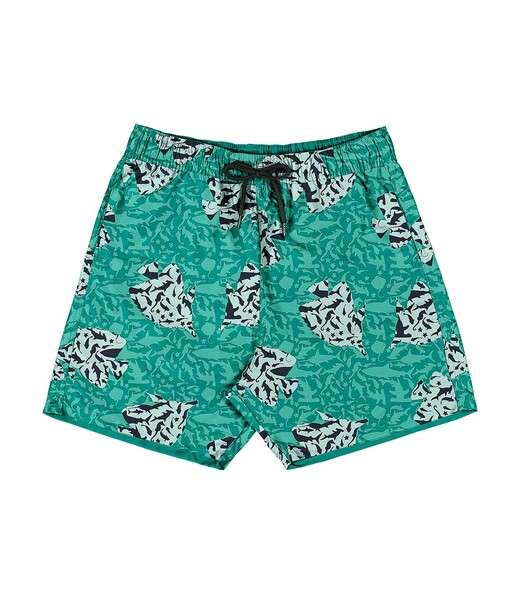 Shorts Masculino Estampado Microfibra Rovitex Verde