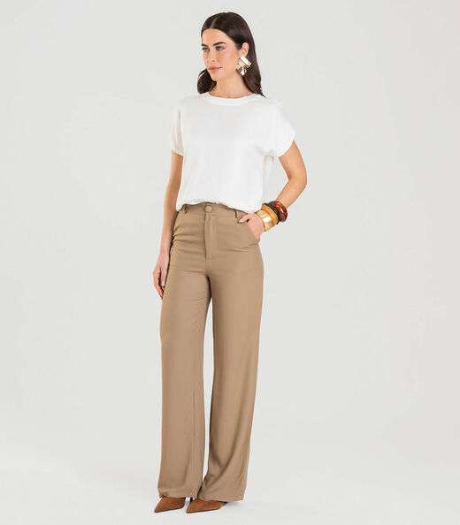 Image_Calça Wide Leg Feminina Dianna Marrom