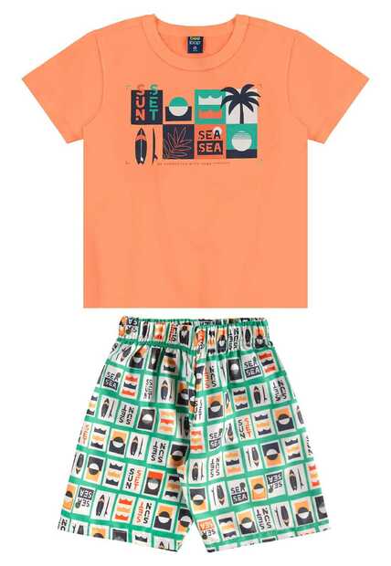 Image_Conjunto Camiseta e Bermuda Bee Loop
