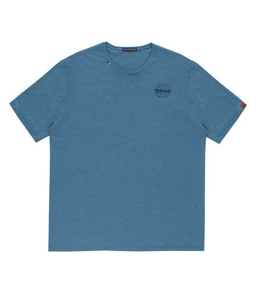 Camiseta Masculina Plus Size Flamê Diametro Azul