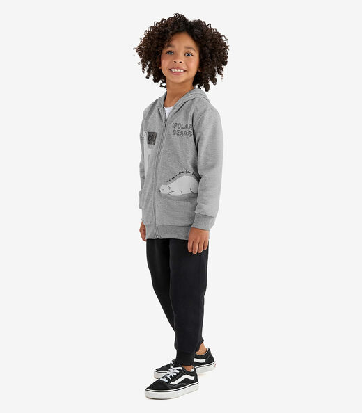 Image_Conjunto Jaqueta Capuz e Calça Moletom Rovi Kids Cinza