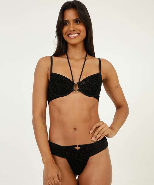 Sutiã Com Base Strappy Bordado Sem Bojo Marisa