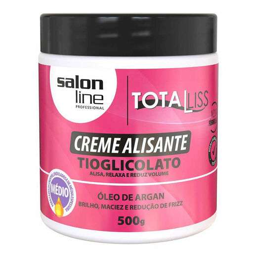 Image_Creme Alisante Salon Line Óleo De Argan Medio 500g