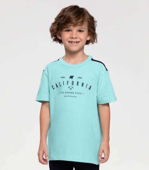 Camiseta Infantil California Trick Nick Azul