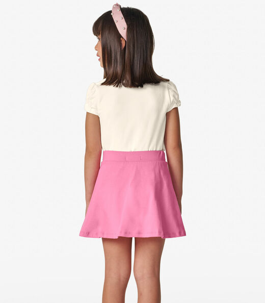 Blusa Feminina em Cotton Leve Trick Nick Off White