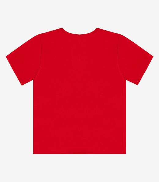 Blusa Feminina Manga Curta Infinita Cor Vermelho