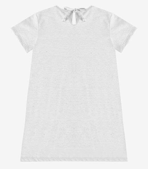 Vestido Infantil em Moletinho Maquenetado Select Bege