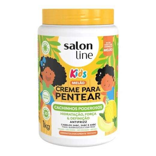 Image_Creme Para Pentear Infantil Salon Line 1 Kg Melão Cachinhos Poderosos