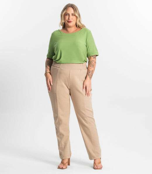 Image_Calça Plus Size Secret Glam Marrom