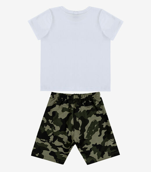 Conjunto Infantil Camiseta e Bermuda Select Verde