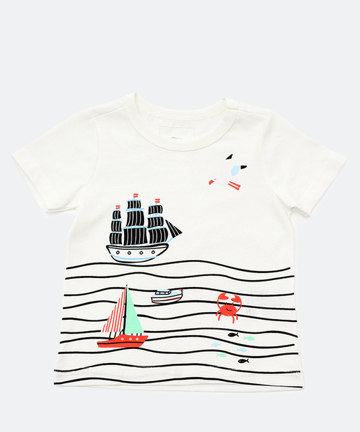 Image_Camiseta Infantil Estampa Barco Marisa Tam 1 a 3 Off White