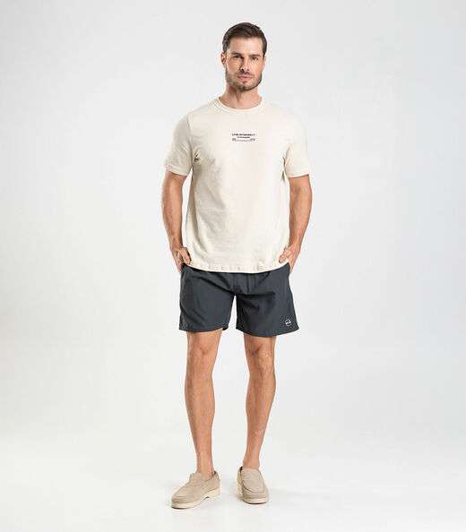 Bermuda Masculina Lisa De Microfibra Long Bong Cinza