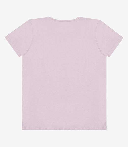 Blusa Feminina Manga Curta Estampada Select Rosa