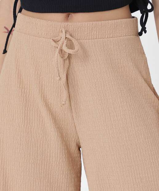 Calça Pantalona Feminina Textura Marisa