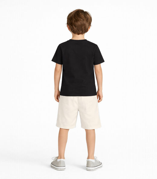 Conjunto Masculino Camiseta E Bermuda Select Bege