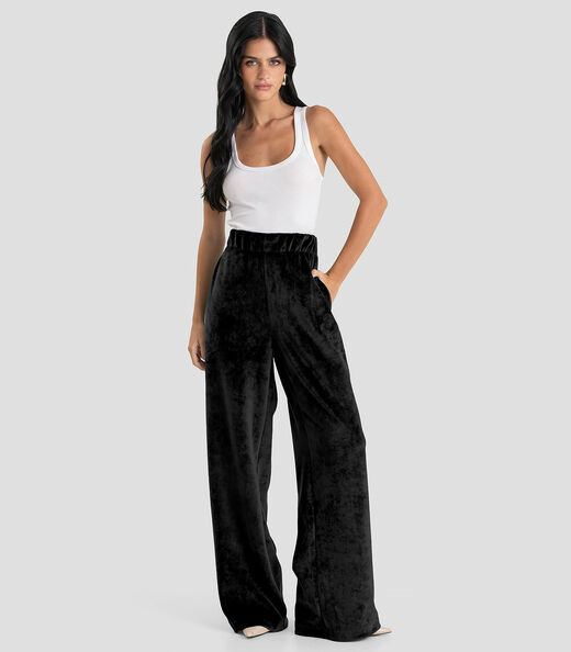 Image_Calça Feminina Pantalona Dianna Preto