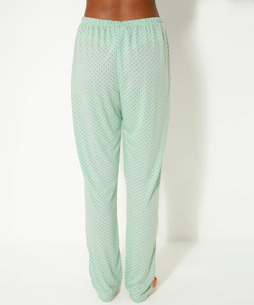 Pijama Feminino Estampa Poá Manga Longa Marisa