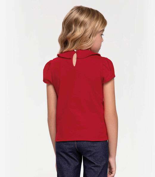 Blusa Infantil Feminina Trick Nick Vermelho