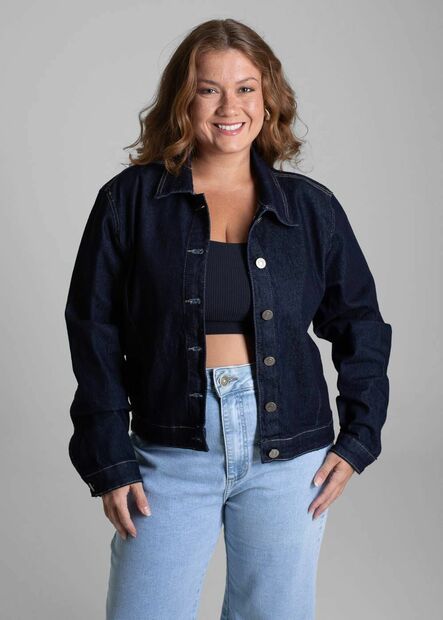Jaqueta Jeans Sawary Plus Size - 282500