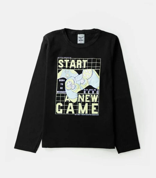 Conjunto Infantil Menino Meia Estação Keki Boys Preto