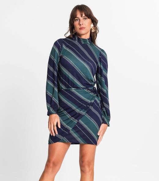 Saia Feminina Estampada Endless Verde