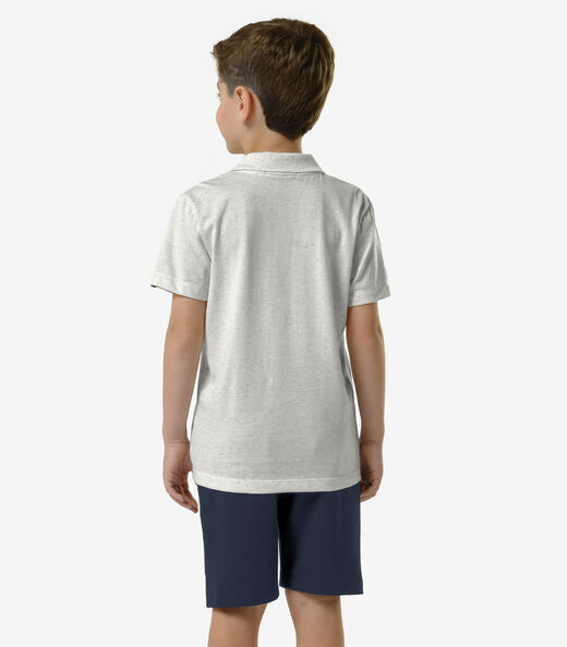 Bermuda Infantil Masculina Piquet Trick Nick Azul