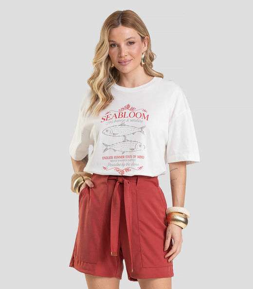 Image_Shorts Feminino em Tecido Acetinado Dianna Vermelho