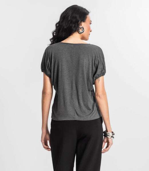 Blusa Viscose Infinita Cor Cinza