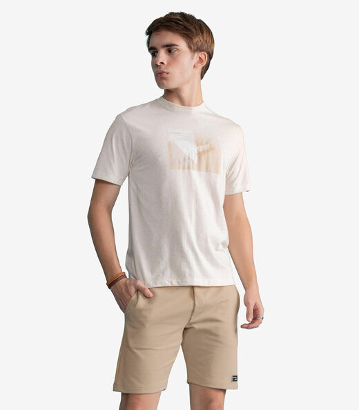 Image_Bermuda Masculina Moletom Sarjado Com Bolso Minty Bege