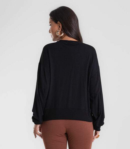 Blusão Feminino Molecotton Endless Preto
