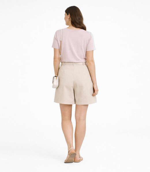 Blusa Feminina Manga Curta Infinita Cor Marrom