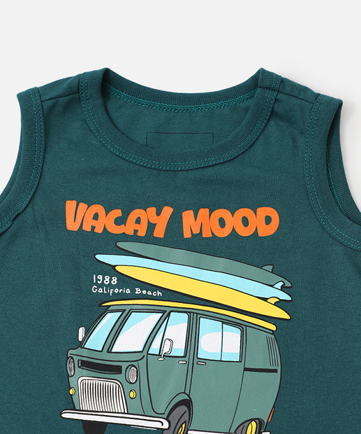 Conjunto Infantil Estampa Kombi Marisa Tam 1 a 3 Verde
