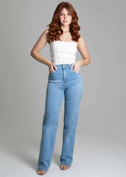 Calça Sawary Jeans Wide Leg - 278081