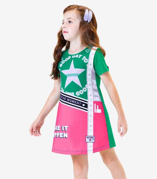 Vestido Infantil Rovi Kids Verde