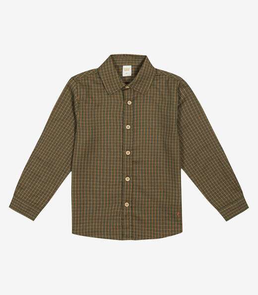 Camisa Infantil Masculina Manga Longa Trick Nick Verde
