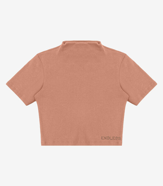 Blusa em Ribana Feminina Endless Marrom