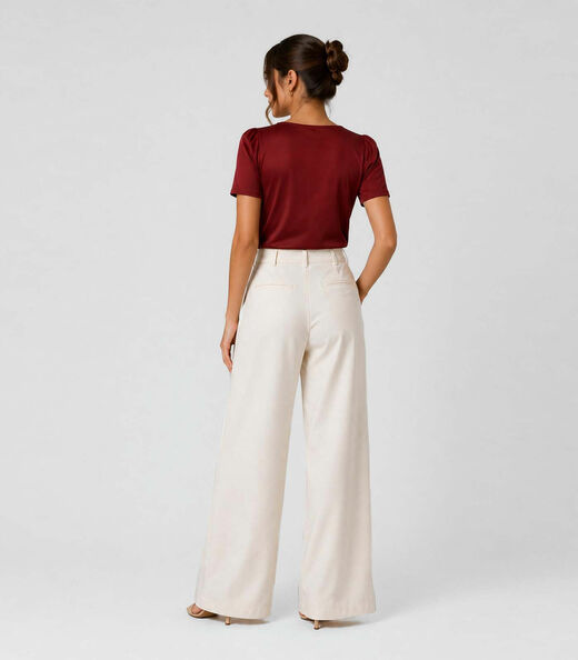 Blusa Feminina Em Malha Langui Infinita Cor Marrom