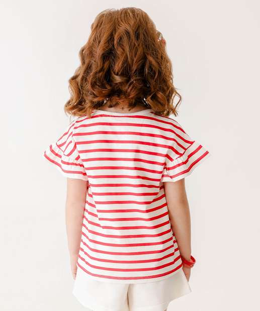 Blusa Infantil Listrada Tam 4 a 10