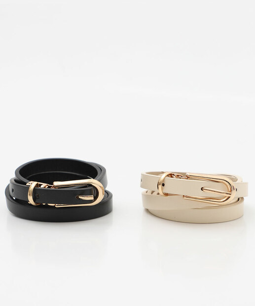 Image_Kit 2 Cintos Feminino Fino Marisa Preto