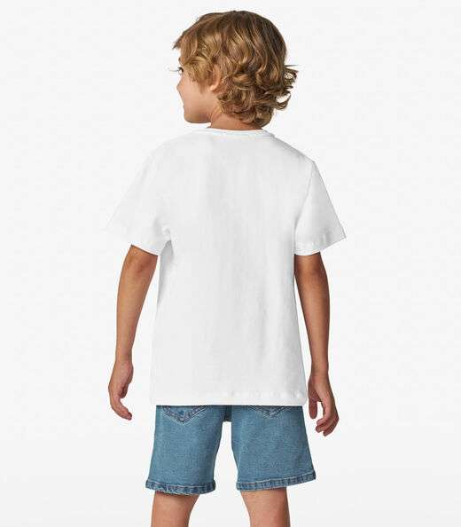 Conjunto Camiseta com Bermuda Trick Nick Branco