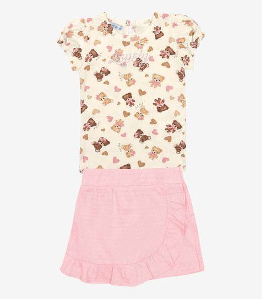 Image_Conjunto Infantil Body Com Shorts Saia Trick Nick Bege