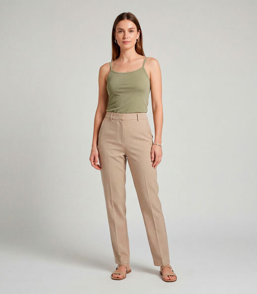 Image_Blusa Feminina Com Alça  Fina Infinita Cor Verde