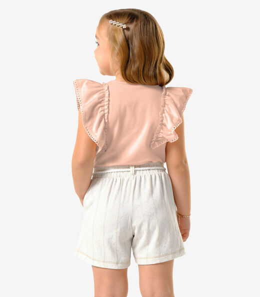 Conjunto Infantil Regata Com Shorts Trick Nick Rosa