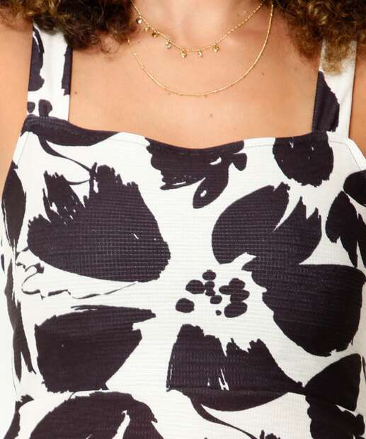 Vestido Feminino Midi Alças Largas Marisa