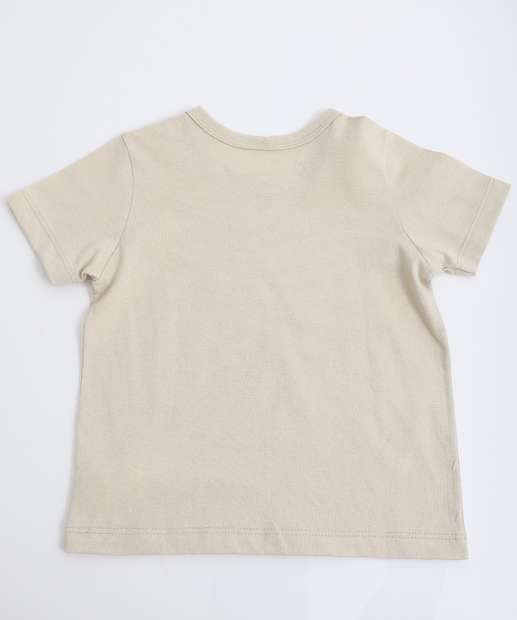 Camiseta Infantil Estampa Dinossauro Marisa Tam 1 a 3 Bege