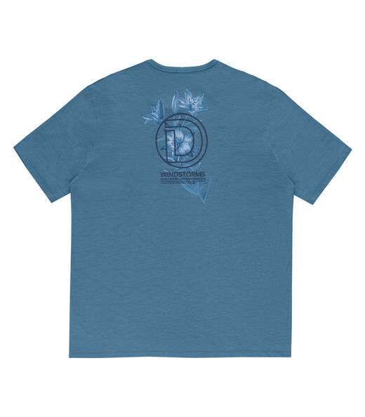 Camiseta Masculina Plus Size Flamê Diametro Azul