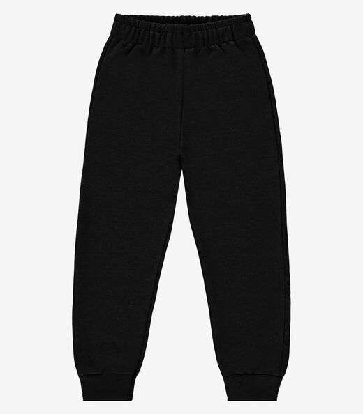Calça Básica Unissex Infantil Rovi Kids Preto